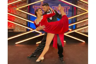 Valentín Arias Delgado y Paulina Mejía en su participación en Got Talent España 2022. Arias es dueño del estudio Vida, Arte y Danza.